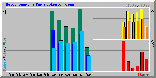 Usage summary for poolpotepr.com